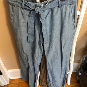 J Crew city fit chambray pants